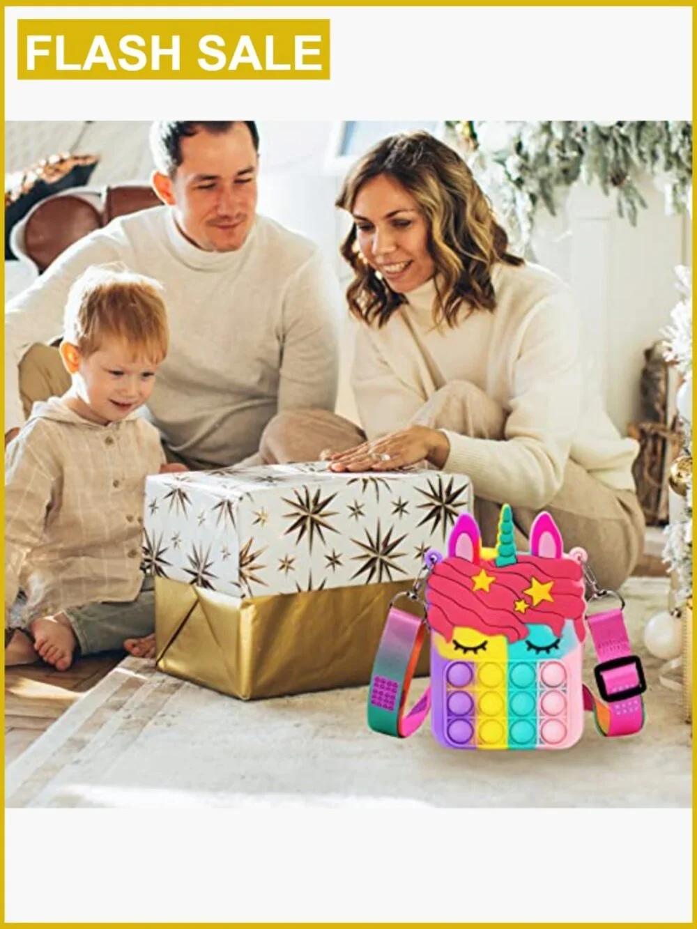 Unicorn Pop Fidget Toy Bag | Push Bubble Shoulder Purse for Girls